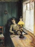 Christian Krohg Trett (Morgenstemning) painting